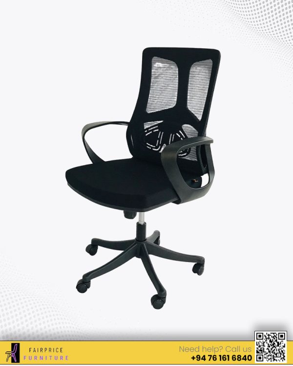 EXECUTIVE MID BACK CHAIR-BLACK OF02-08