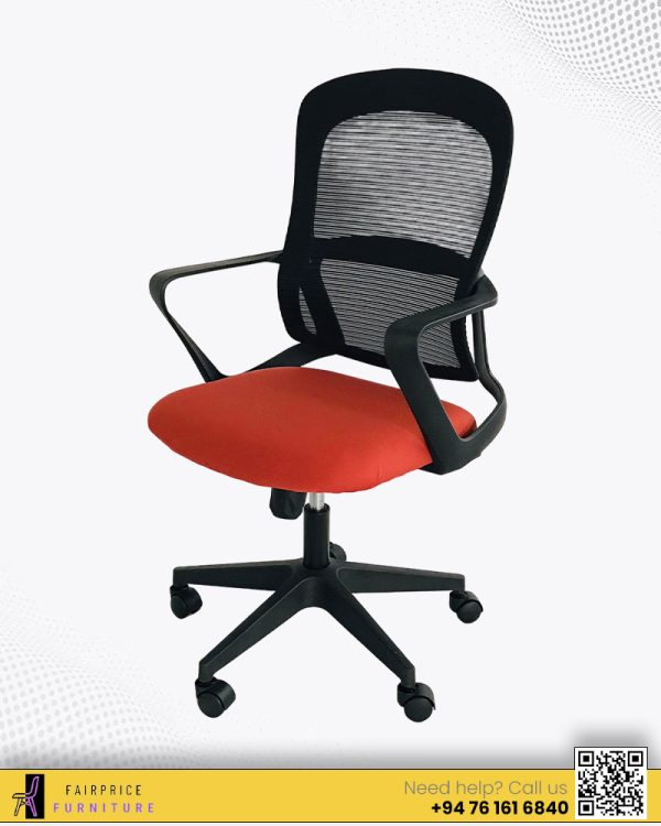 EXECUTIVE MID BACK CHAIR-RED OF02-10