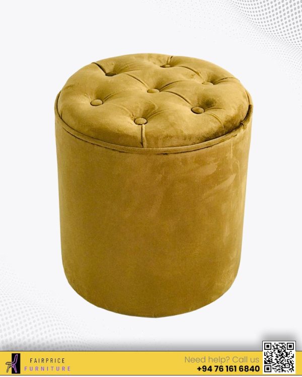 OTTOMANS ROUND - GOLD
