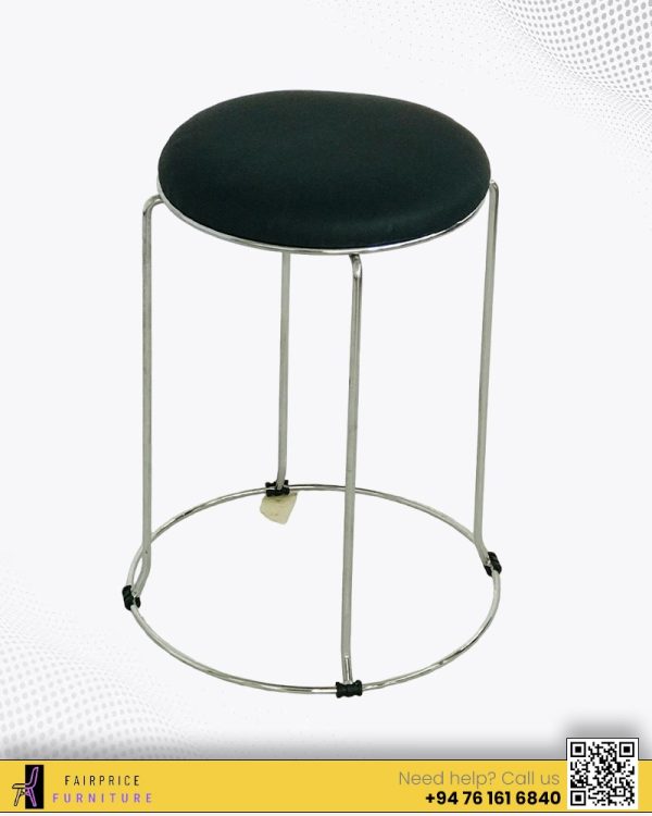 MOGUOBIN VELVET BAR STOOL - Black