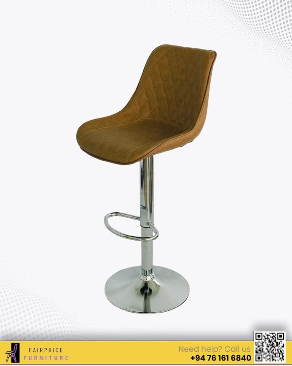 MURRAY LEATHER BAR STOOL - Brown