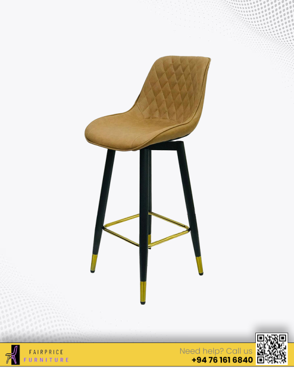 MURRAY ROTATING BAR STOOL-BROWN