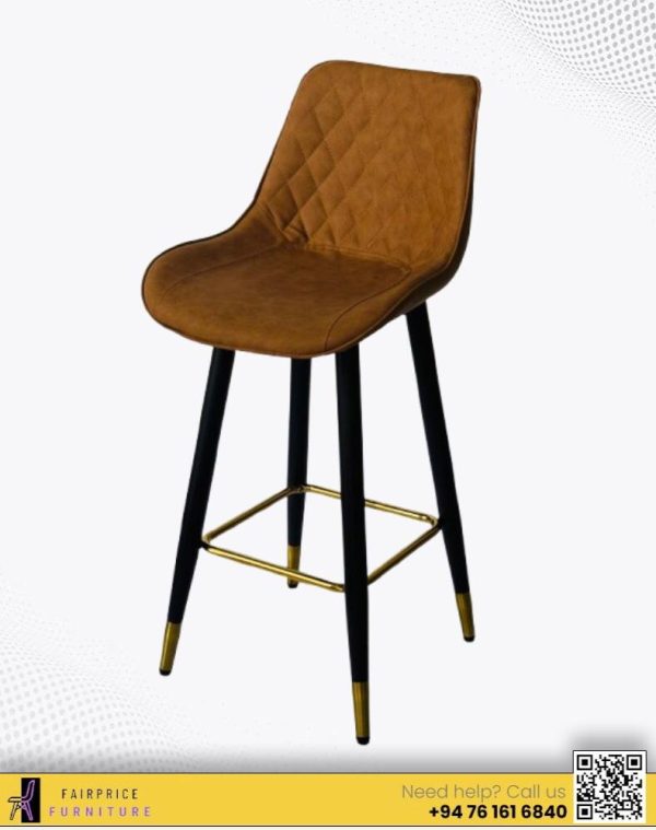 MURRAY FOUR LEG BAR STOOL- COFFE BROWN