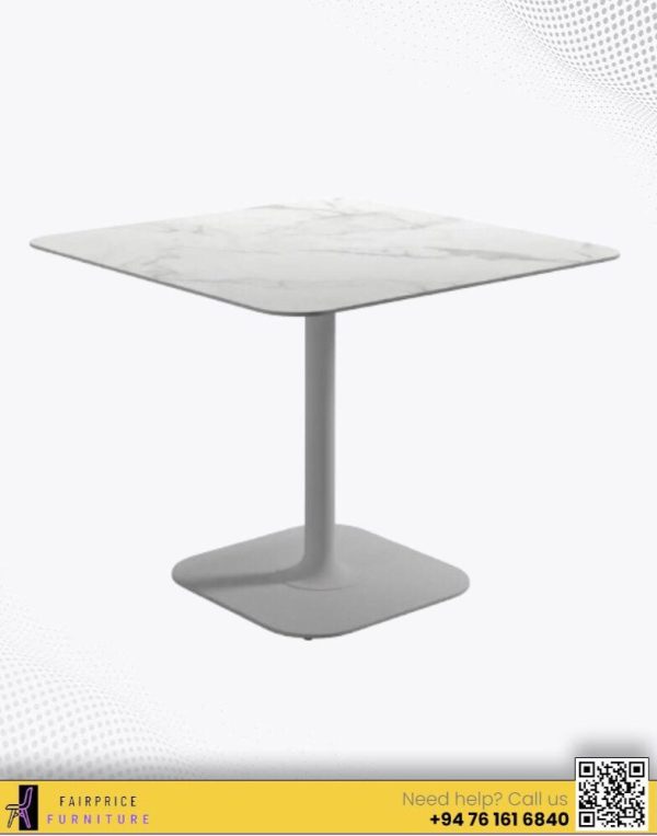 GRANITE CAFE TABLE-WHITE