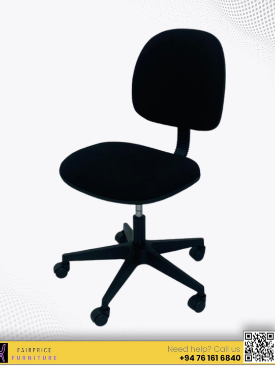 OFFICE TYPING CHAIR BLACK